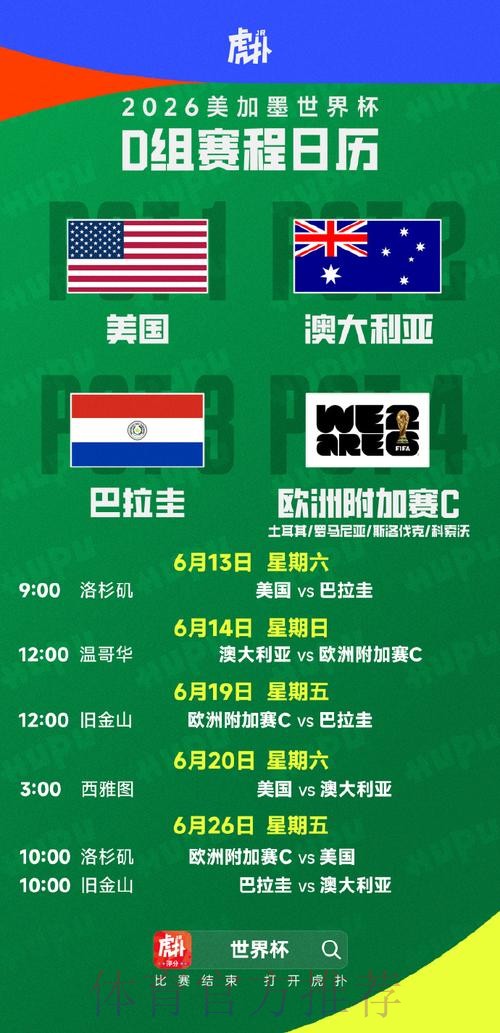 2026美加墨世界杯小组赛赛程实时 2026美加墨世界杯小组赛赛程实时